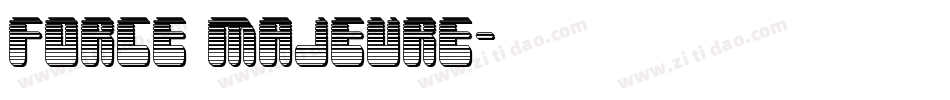 Force Majeure字体转换
